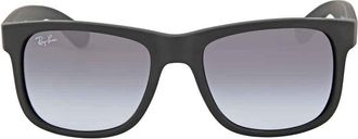 Ray-Ban Justin Classic Grey Gradient Rectangular Mens Sunglasses RB4165 601/8G 51