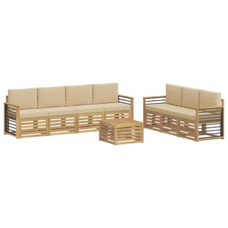 vidaXL Juegos De Sof&aacute;s Madera De Acacia S&oacute;lida Vidaxl
