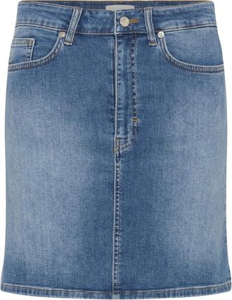 Part Two Skirts - Dames - Spijkerrokken - Blauw - 2XL - Rokken