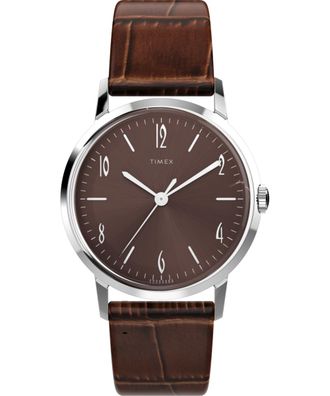 Timex Marlin Mens Brown Watch TW2W93300 Leather - One Size