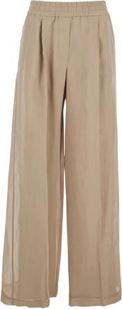 Brunello Cucinelli Palazzo broek - C8690 BEIGE
