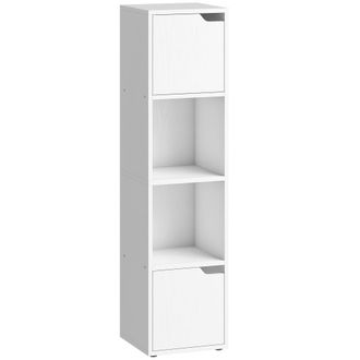 HOMCOM Estanter&iacute;a para libros 30x29x119 cm blanco