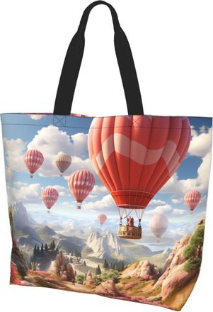 Generic Balloon Women Handbag Waterproof Grocery Bag Foldable Tote Bags For Yoga Work Travel
