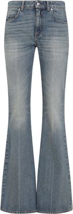 Alexander McQueen Light Blue Cotton Jeans-Donna