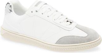 Versace Greca Court Sneaker in Pearl Grey White Silver at Nordstrom, Size 10Us