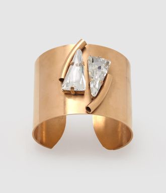Perrine Taverniti Bracelet Manchette Celestins Dor&eacute;