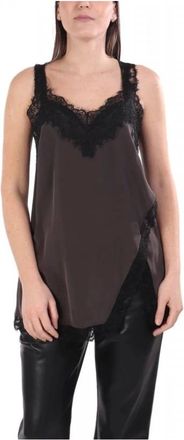 Pinko Pinko, Dames, Tops, Bruin, Maat: M