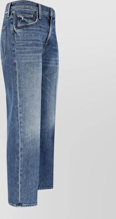 Mother straight leg trousers belt loops pockets