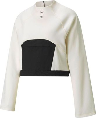 Puma (WMNS) PUMA Train First Mile X Mock Neck Long Sleeve Pullover White 520997-73