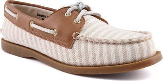 Sperry Top-Sider Authentiek Origineel Textiel Vrouwen Wit/Natuurlijk Standaard Bootschoenen