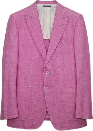 Tom Ford Blazer con revers a lancia - Rosa
