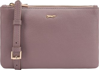Paul Costelloe Womens Triplet Leather Cross Body Bag - Pink - One Size