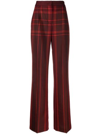 Alberta Ferretti Pantaloni a gamba ampia - Rosso