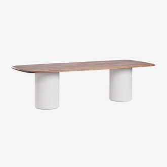 Sklum Mesa De Comedor Rectangular 270x110 Cm En Madera De Acacia Leighton Sklum