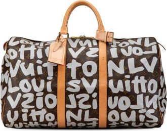 Louis Vuitton Argent Brown Pvc Leather Boston Bag (Pre-Owned)