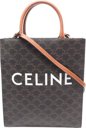 Celine Pre-owned Celine Small Triomphe Coated Canvas Vertical Cabas Tote Ladies 7OAZBVZT34HRFLWW