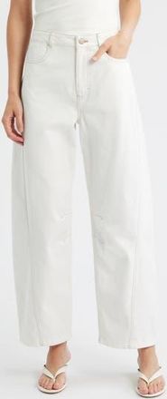BOSS Wide Leg Pants in Open Wht at Nordstrom Rack, Size 18 (Similar To 14W)