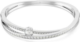 Swarovski Hyperbola Bangle Bracelet in White Gold at Nordstrom, Size Medium