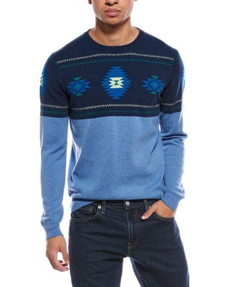Brodie Navajo Wool & Cashmere-Blend Crewneck Sweater