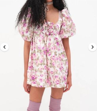 For Love & Lemons Milani Dress In White Multi