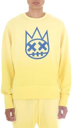 Cult of Individuality Shimuchan Flocked Logo Graphic Sweatshirt in Vintage Yellow at Nordstrom Rack, Size Xxx-Large