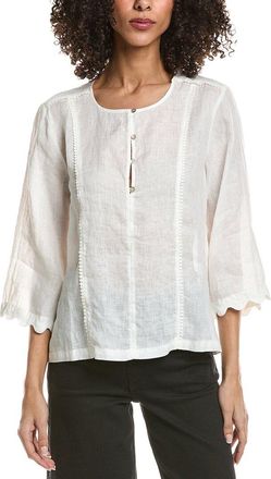 Johnny Was Linen Princess Seam Top