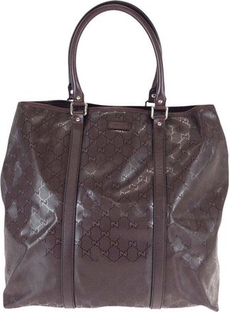 Gucci Red Gg Imprime Tote Shoulder Bag (Authentic Pre-Loved)