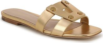 Veronica Beard Via Slide Sandal in Pale Gold at Nordstrom, Size 7.5