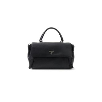 Guess Devon Top Handle Flap - female - Guess - Handbags - Black - ONE SIZE - Bags