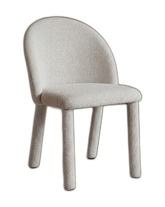 Deco Wood Silla tapizada en color beige de 83x57cm