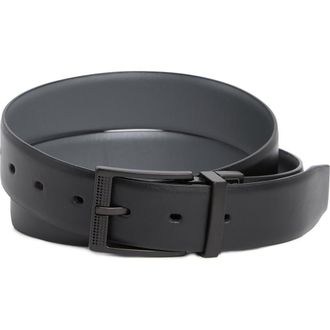 PGA TOUR Reversible Leather Belt in Blk/grey at Nordstrom Rack, Size 30