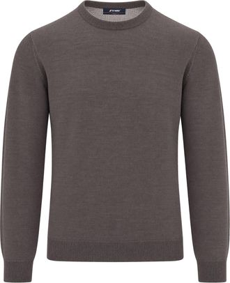 K-Way Brown Sebastian Cashmere-Blend Sweater