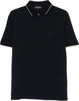 Emporio Armani Piqu&eacute; Polo Shirt - Heren - Polos - Blauw - 3XL - Katoen - Tops