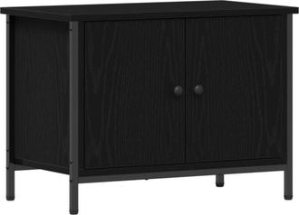 vidaXL Vidaxl - Mueble Para Tv Roble Negro 60 X 35 X 45 Cm Madera Contrachapada