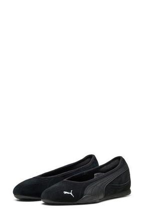 Puma Catch Soleil Ballerina Flat in Puma Black/Puma White at Nordstrom Rack, Size 10.5