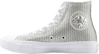 Converse (WMNS) Converse Chuck Taylor All Star 2 High Perforated Metallic Silver 555798C