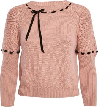 Miu Miu Trui met strikdetail - Roze
