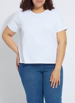 Lyss&eacute; Perfect Box-Cut Tee Curvy