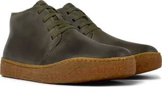 Camper Peu Terreno Leather Desert Boot in Dark Green at Nordstrom, Size 42