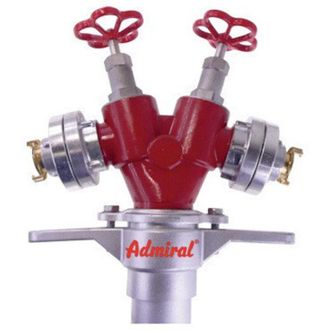 Admiral Sportswear Idrante Vertical Tube Storz Alu.DN 80 2xsortie Connection rapido, 2 valvole ammirali