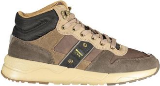 Blauer Polyurethane Mens Mens Sneaker