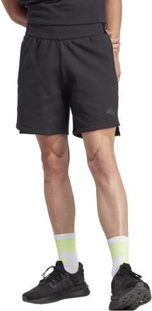 adidas Mens adidas Z.N.E. Premium Shorts - Black/Black Size XXL