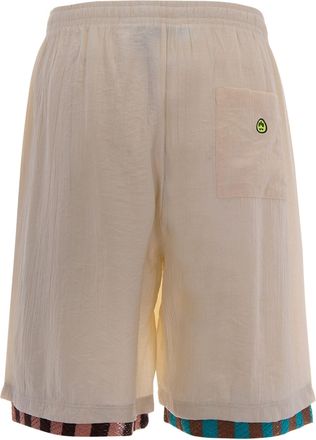 Barrow Mens Bermuda Shorts Poplin Cream