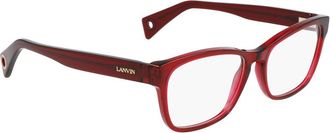 Lanvin Red Acetate Glasses Womens (Frames)