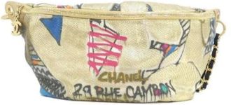 Chanel Pre-owned Cotton Calf Waist Bag - Dames - Vintage Heuptassen - Veelkleurig - ONE Size - Katoen - Vintage
