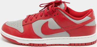 Nike Dunk Retro UNLV Size 45.5 Red/Grey Leather Low Top Sneakers
