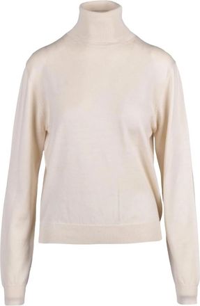 Add Maglia Dolcevita - Dames - Coltruien - Beige - L - Wol - Truien & Vesten