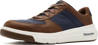 Timberland Bridgeport Composite Safety Toe Mens Work Boots Medium Brown Full Grain with Blue : 10.5 D - Medium, Leather