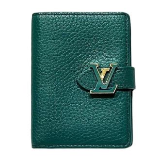 Louis Vuitton Pre-owned Wallets, female, Green, Size: ONE SIZE Pre-owned Vertical Compact Wallet