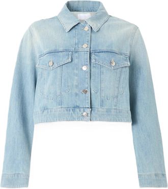 Dondup Cropped Denim Jacket with Classic Collar